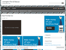Tablet Screenshot of lexingtonfire.wordpress.com