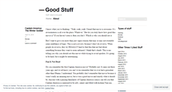 Desktop Screenshot of g00dstuff.wordpress.com