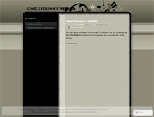 Tablet Screenshot of chadeverson.wordpress.com