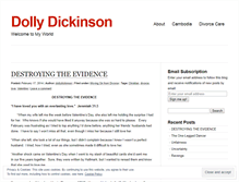 Tablet Screenshot of dollydickinson.wordpress.com