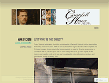 Tablet Screenshot of campbellhousemuseum.wordpress.com