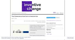 Desktop Screenshot of inventivechange.wordpress.com