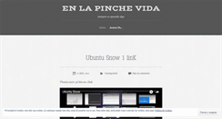 Desktop Screenshot of lapinchevida.wordpress.com