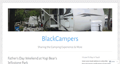 Desktop Screenshot of blackcampers.wordpress.com