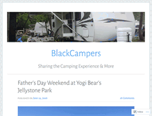 Tablet Screenshot of blackcampers.wordpress.com