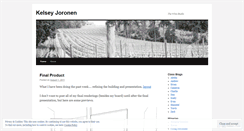 Desktop Screenshot of kelseyjoronen.wordpress.com