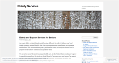 Desktop Screenshot of elderlyservices.wordpress.com