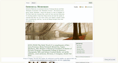 Desktop Screenshot of immortalmemories.wordpress.com