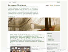 Tablet Screenshot of immortalmemories.wordpress.com