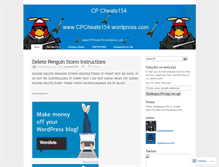 Tablet Screenshot of cpcheats154.wordpress.com