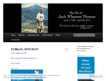 Tablet Screenshot of jackwthomas.wordpress.com