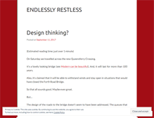 Tablet Screenshot of endlesslyrestless.wordpress.com