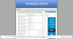 Desktop Screenshot of ghadamorsy.wordpress.com
