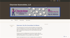 Desktop Screenshot of clearviewautomobiles.wordpress.com