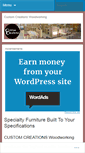 Mobile Screenshot of customcreationswoodworking.wordpress.com