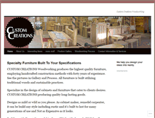 Tablet Screenshot of customcreationswoodworking.wordpress.com