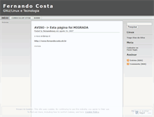 Tablet Screenshot of fernandocosta.wordpress.com