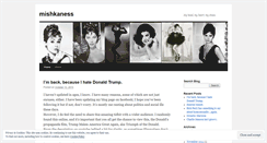 Desktop Screenshot of mishkaness.wordpress.com