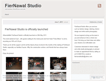 Tablet Screenshot of fiernawalstudio.wordpress.com
