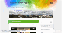 Desktop Screenshot of blessedbytheapple.wordpress.com