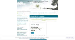 Desktop Screenshot of betterhealthaccupuncture.wordpress.com