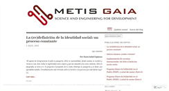 Desktop Screenshot of metisgaia.wordpress.com