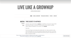 Desktop Screenshot of livelikeagrownup.wordpress.com