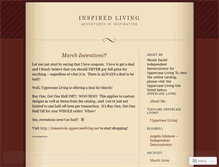 Tablet Screenshot of inspiremyhome.wordpress.com