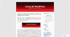 Desktop Screenshot of cursocreacionblogs.wordpress.com