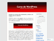 Tablet Screenshot of cursocreacionblogs.wordpress.com