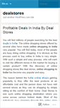Mobile Screenshot of dealstores.wordpress.com
