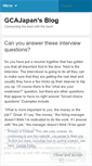 Mobile Screenshot of gcajapan.wordpress.com