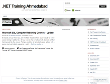 Tablet Screenshot of dotnettrainingahmedabad.wordpress.com