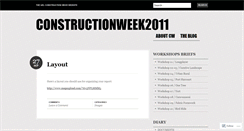 Desktop Screenshot of constructionweek2011.wordpress.com