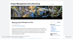 Desktop Screenshot of pmlifehackblog.wordpress.com