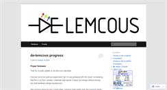 Desktop Screenshot of delemcous.wordpress.com