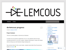 Tablet Screenshot of delemcous.wordpress.com