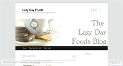 Desktop Screenshot of lazydayfoods.wordpress.com