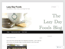 Tablet Screenshot of lazydayfoods.wordpress.com