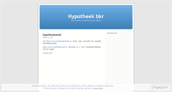 Desktop Screenshot of hypotheekbkr.wordpress.com