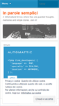 Mobile Screenshot of parolesemplici.wordpress.com