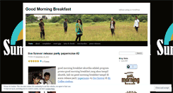 Desktop Screenshot of goodmorningbreakfast.wordpress.com