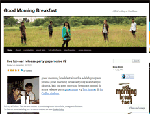 Tablet Screenshot of goodmorningbreakfast.wordpress.com