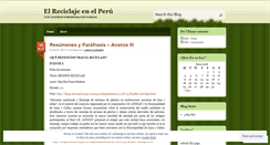 Desktop Screenshot of elperurecicla.wordpress.com