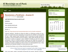 Tablet Screenshot of elperurecicla.wordpress.com