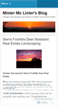 Mobile Screenshot of mistermclister.wordpress.com