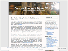 Tablet Screenshot of drtravelwriter.wordpress.com