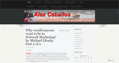 Desktop Screenshot of alexceballos.wordpress.com