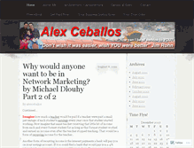 Tablet Screenshot of alexceballos.wordpress.com