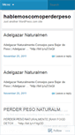 Mobile Screenshot of hablemoscomoperderpeso.wordpress.com